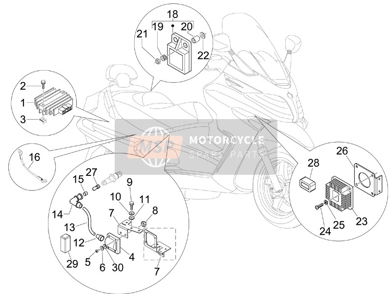 CM078602, Elektronisches Steuergerät, Piaggio, 1