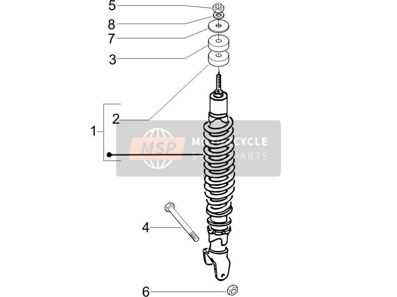 Suspension arrière - Amortisseur/s