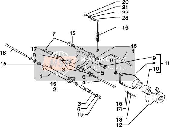 CM069502, Bras, Piaggio, 1