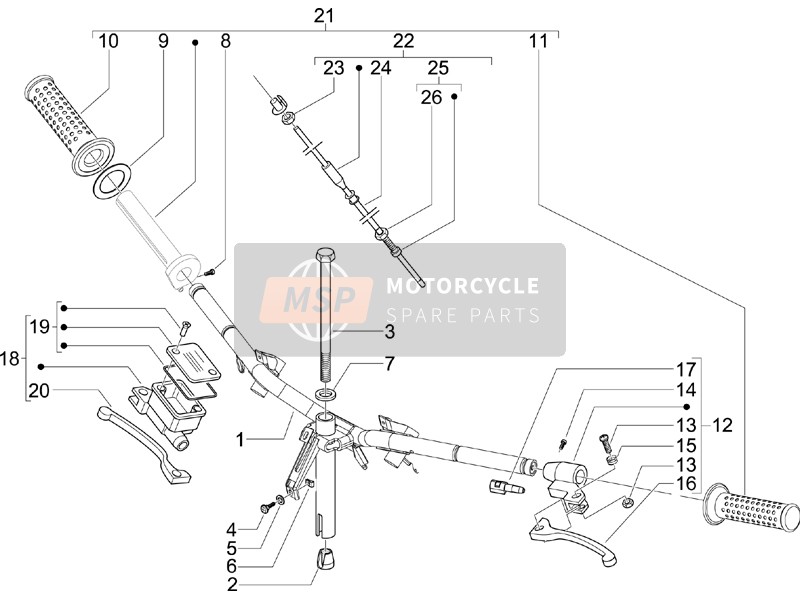 Piaggio Zip 50 4T 2010 Bigote Daliniano - Maestro cil. para un 2010 Piaggio Zip 50 4T