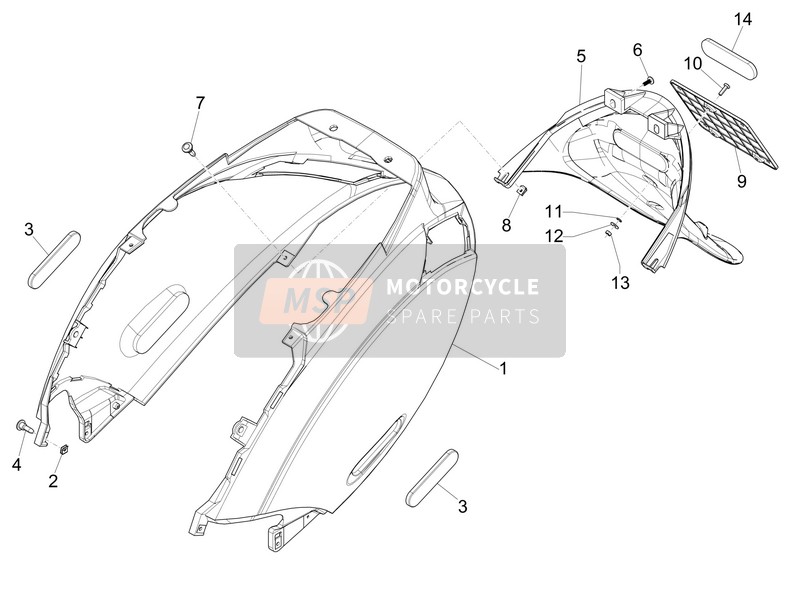 57540900G7, Guard, Piaggio, 1