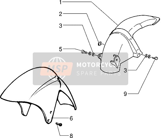 Front And Rear Mudguard