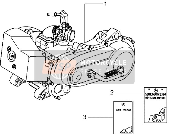 Piaggio Zip RST 1996 Motor für ein 1996 Piaggio Zip RST