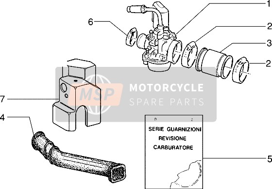 Piaggio Zip RST 1998 Carburador para un 1998 Piaggio Zip RST