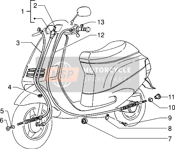 Piaggio Zip RST 1998 Transmissions (2) for a 1998 Piaggio Zip RST