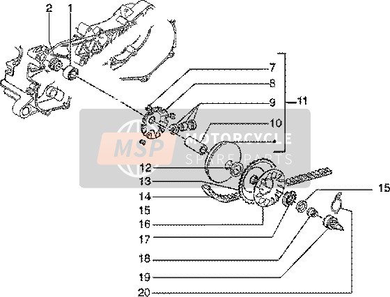 Piaggio Zip SP 50 1996 Driving Pulley for a 1996 Piaggio Zip SP 50