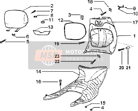 Compartimento delantero para guantes-Alfombra de goma