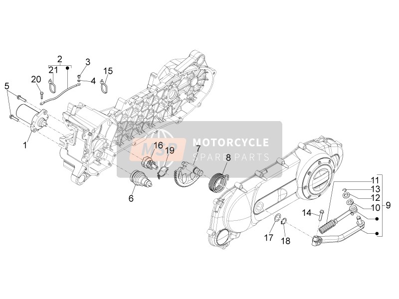 Piaggio Zip & Zip 2006 Starter - Elektrische starter voor een 2006 Piaggio Zip & Zip