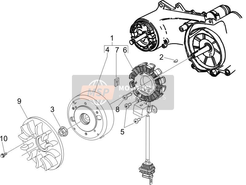 Piaggio Zip & Zip 2006 Flywheel Magnets for a 2006 Piaggio Zip & Zip