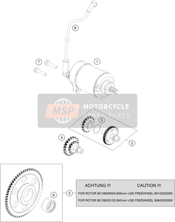 90140022000, Intermediate Startend Uitrusting, KTM, 0