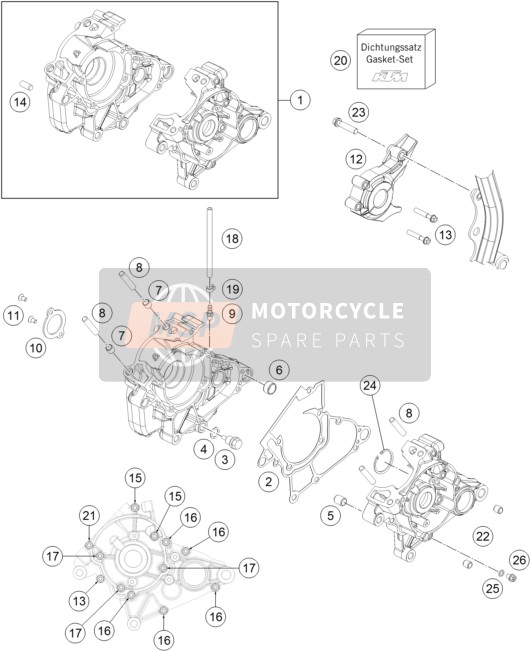 0019050106S, Hex Lobe Countersunc Screw M5X10 - 10.9, KTM, 3