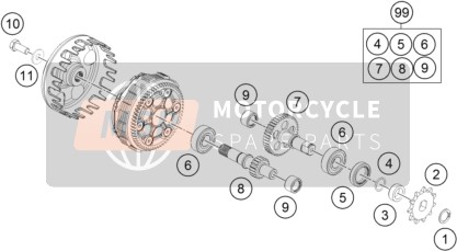 KTM 50 SX 2022 TRANSMISSION for a 2022 KTM 50 SX