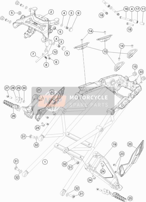 69008025080, Spring F. Rear Seat Lock, KTM, 1