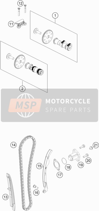 J025060204, Hex Collar Screw M6X20, KTM, 1