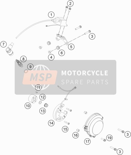 KTM 50 SX 2022 IGNITION SYSTEM for a 2022 KTM 50 SX