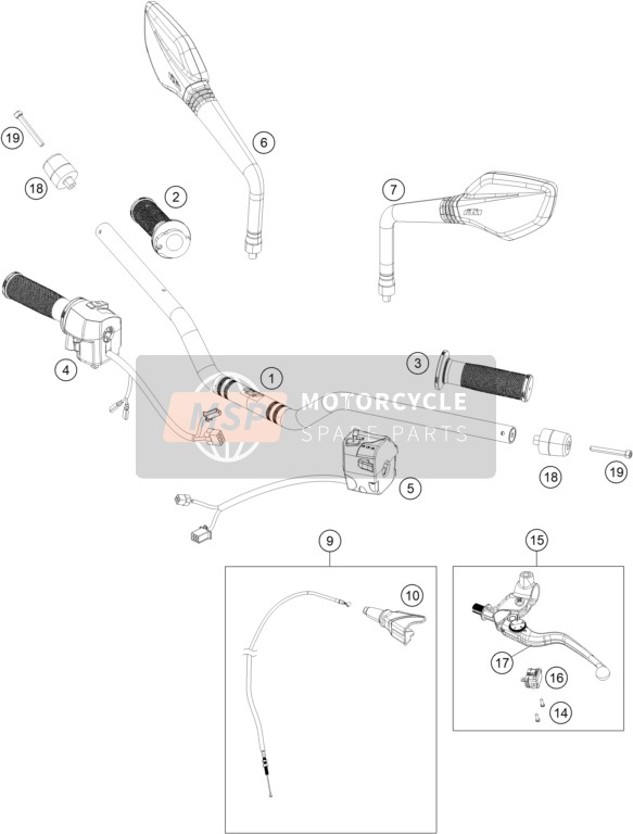 93802016000, Hoes Koppelingshendel, KTM, 0