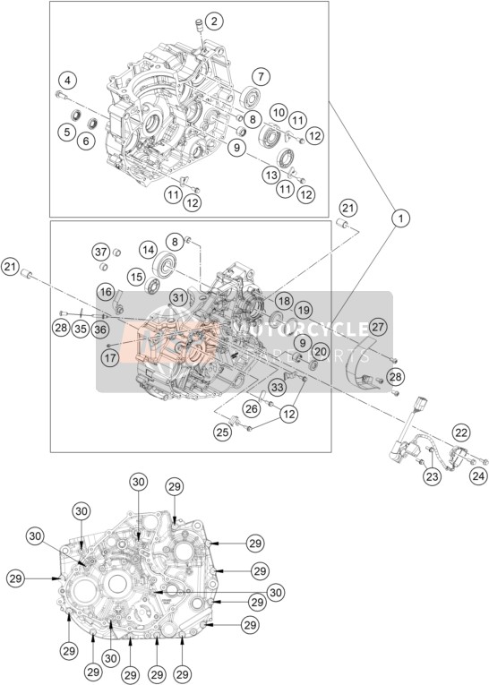 J011080203S, Flanged Bout M8X20, KTM, 0