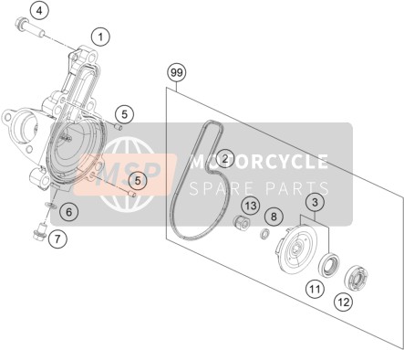 J025060104, Hex Collar Screw M6X10, KTM, 0