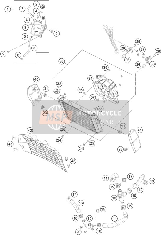 90835041002, Steun Ventilator Mounting 2, KTM, 2