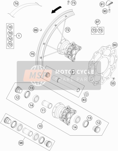 47009073000, Felgenband 85 Sx 17' 2003, KTM, 0