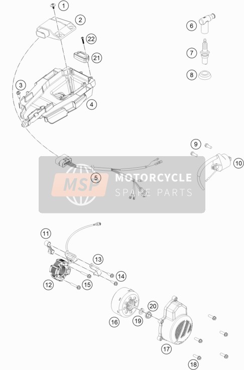 50439013000, Distance Unit, KTM, 0