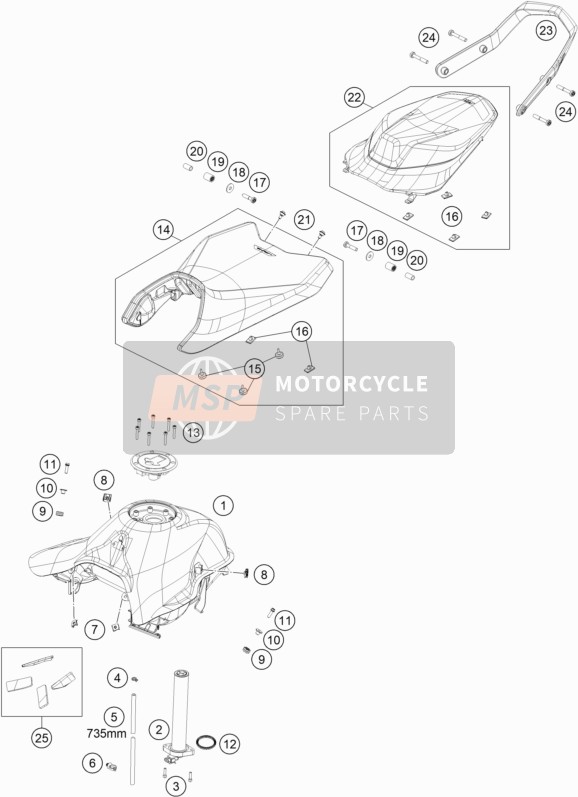 60307048000, Rubber SEAT-CONTACT Surface, KTM, 2