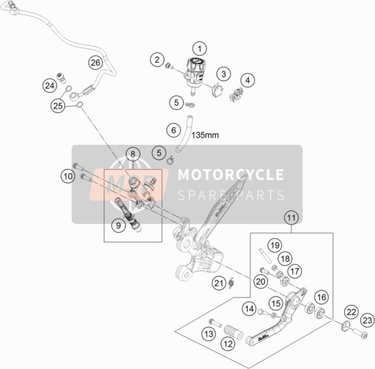 C0000250602000, Hh Collar Screw M6X20 TX30, KTM, 0