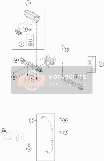 KTM 150 XC-W TPI 2022 INSTRUMENTS / LOCK SYSTEM for a 2022 KTM 150 XC-W TPI