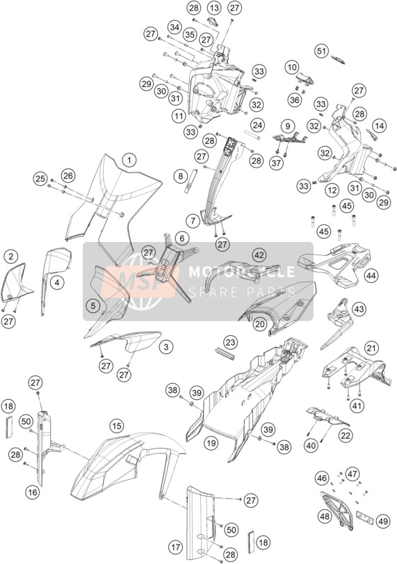 63508026000C1B, Fender Carrier Right, KTM, 0