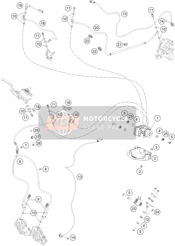 63542040000, Holder Abs Module, KTM, 0