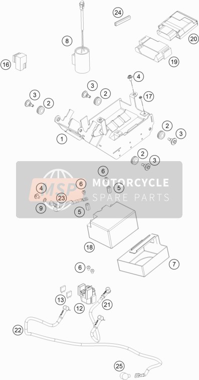 76711059000, Starter Cable, KTM, 0