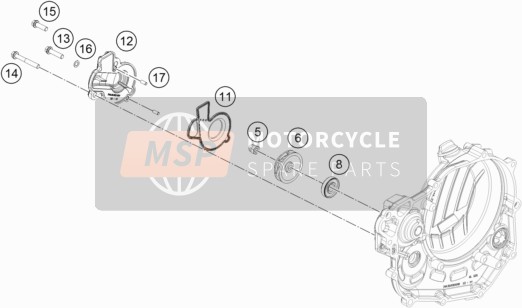 KTM KTM 450 RALLY REPLICA 2023 Waterpomp voor een 2023 KTM KTM 450 RALLY REPLICA
