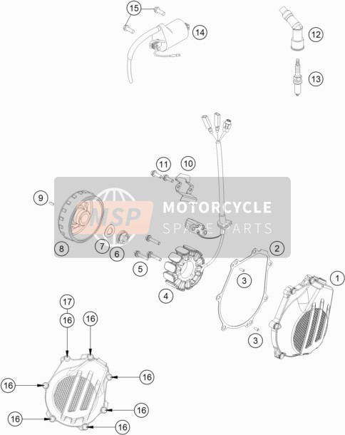 78039090100, Spark Plug Connector, KTM, 0