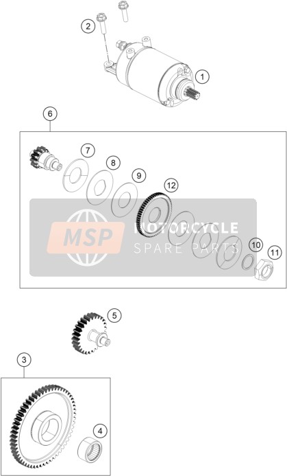 94340001000, E-STARTER Cmpl., KTM, 0