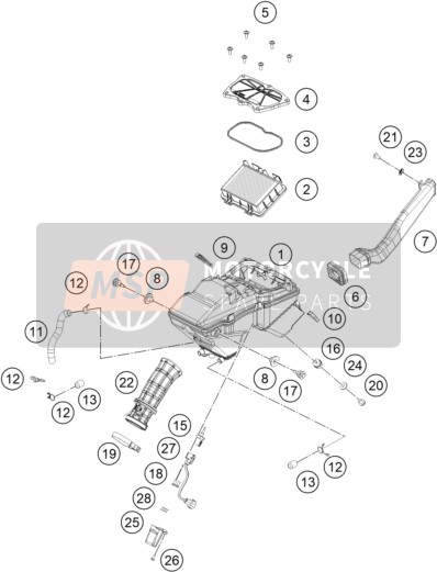 93041080060, Sensor Cover, KTM, 1