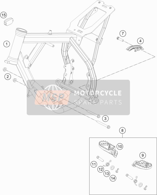 KTM 50 SX 2022 FRAME for a 2022 KTM 50 SX