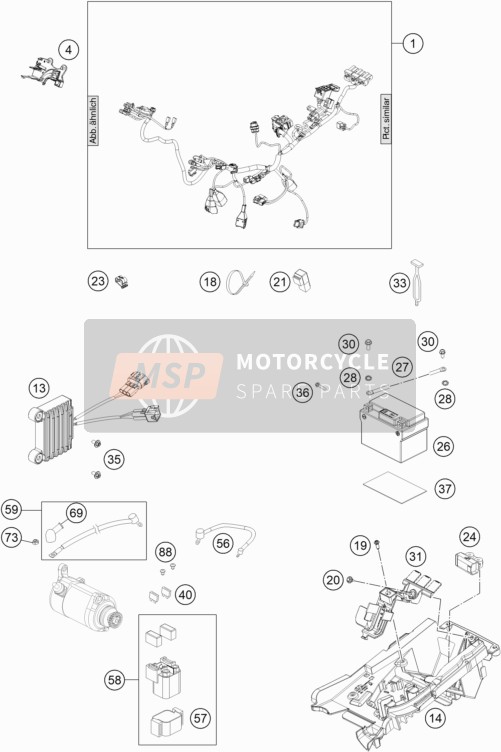 79711083000, Connector Support, KTM, 2