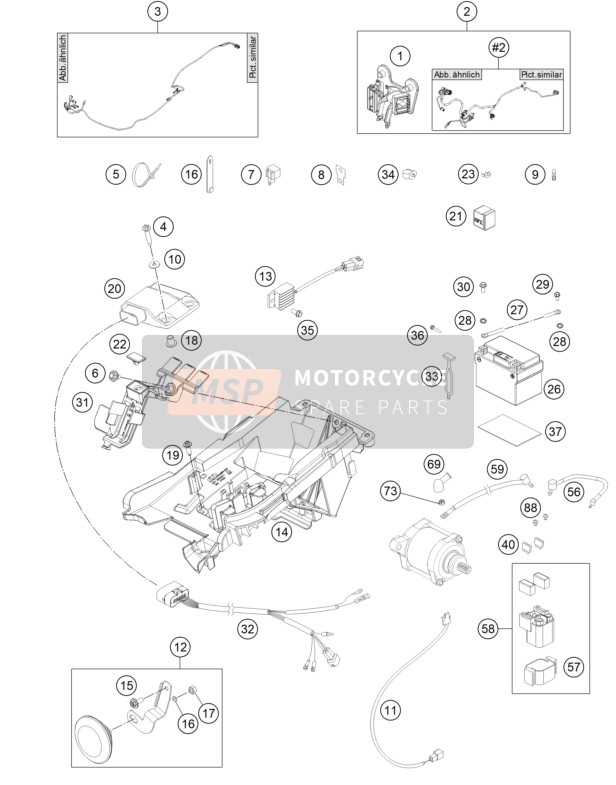 KTM 300 EXC CKD 2023 WIRING HARNESS for a 2023 KTM 300 EXC CKD