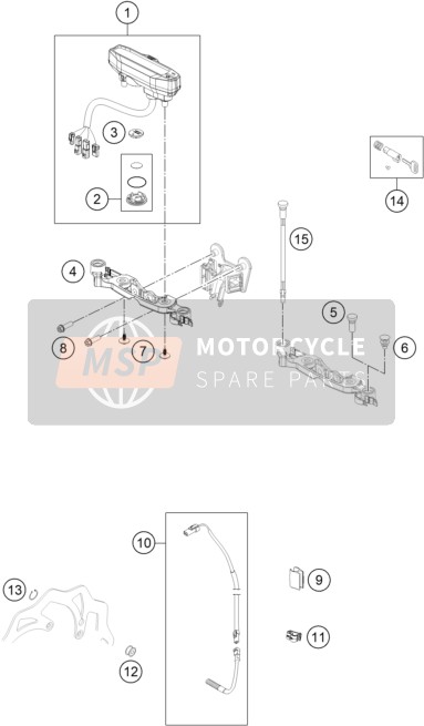 83013026000, Cable Guide, KTM, 1