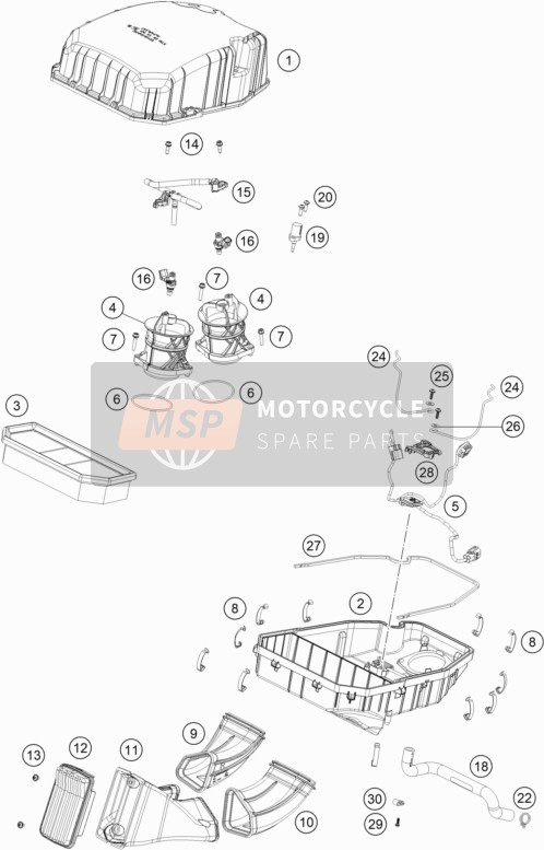 61741040000, Velocity Stack L=80, KTM, 0