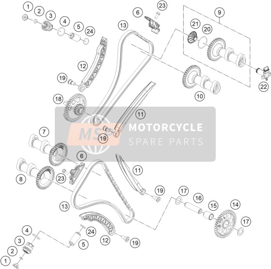 KTM 1290 SUPER DUKE RR 2021 TIMING DRIVE for a 2021 KTM 1290 SUPER DUKE RR