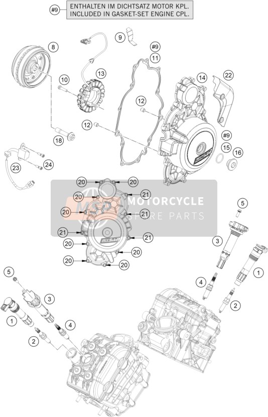 61739093000, Spark Plug M12X1.25, KTM, 0