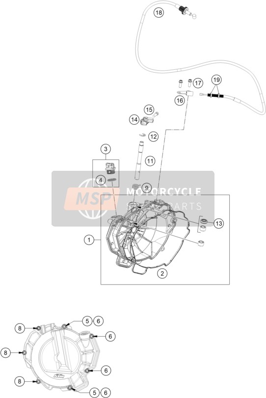 63532052100, Cable Retaining Bracket, KTM, 0