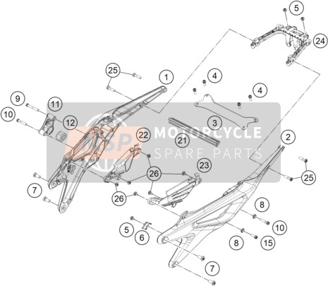 0035080356S, Screw M8X35 ISA45 Ss, KTM, 2