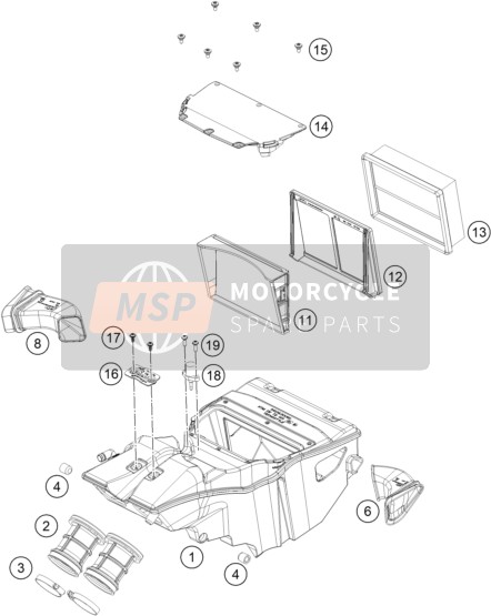 63606026000, Intake Trumpet, KTM, 0