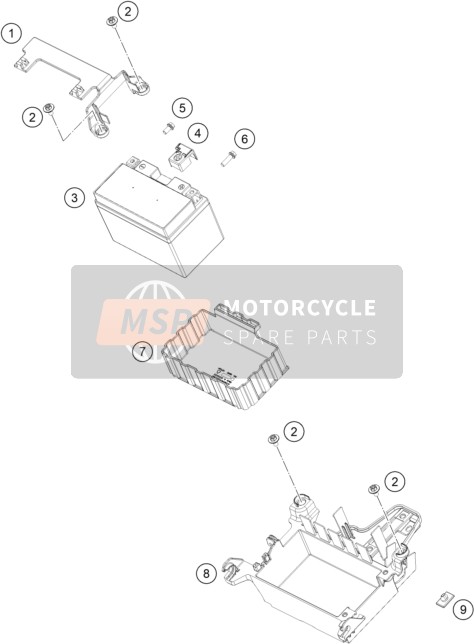 63611054000, Battery Compartment, KTM, 0