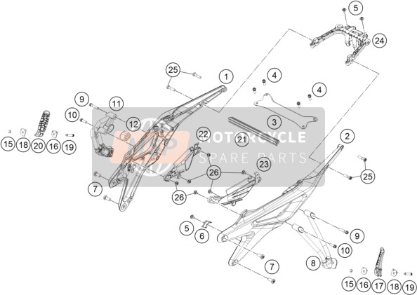 C90703052000, Engage Panel Footrest R/s 03, KTM, 0