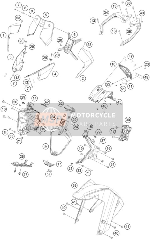 J031050136, Screw Butn HD-M5X0.8XL13XBLKXSTEP, KTM, 0