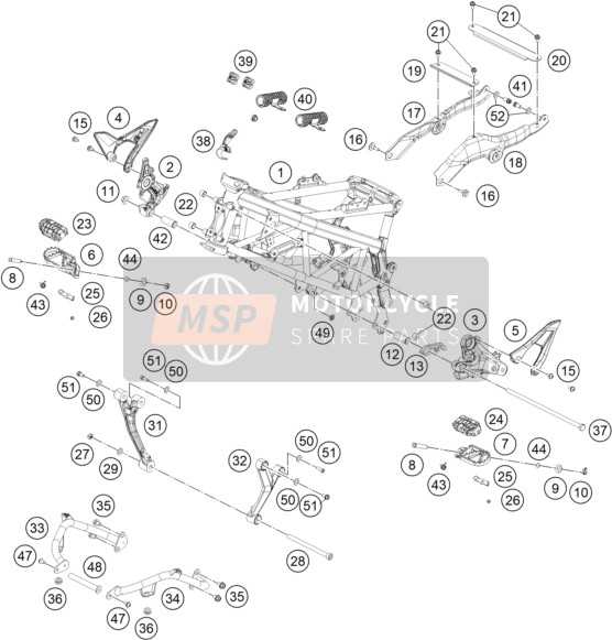 95804070000, Chain Sliding Guard, KTM, 0