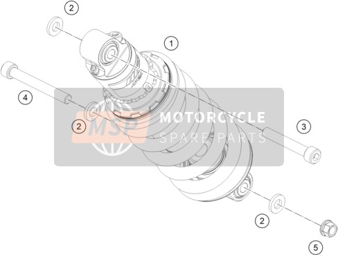 95804010000, Shock Absorber, KTM, 0